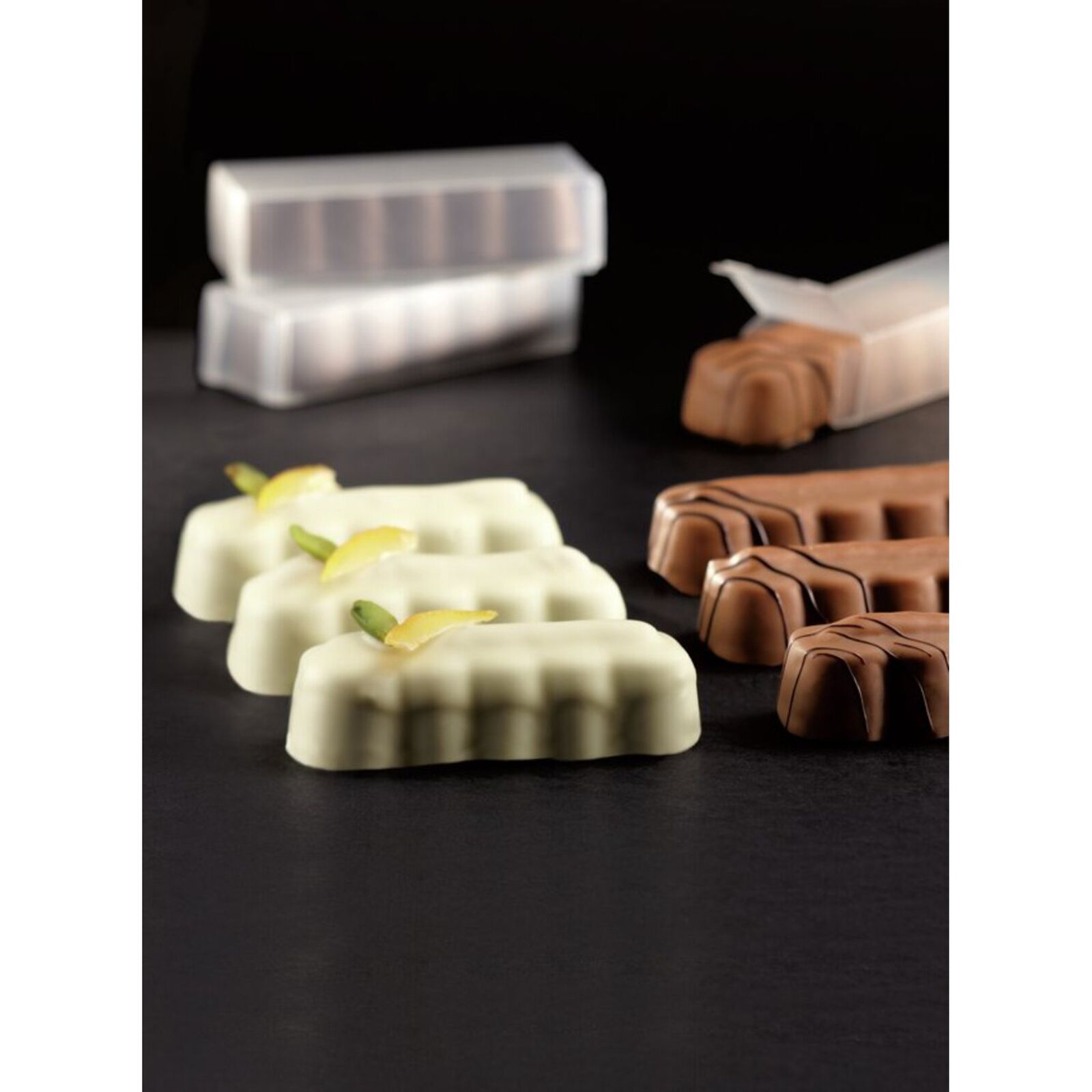 Mold multiple chocolate pralines image number null