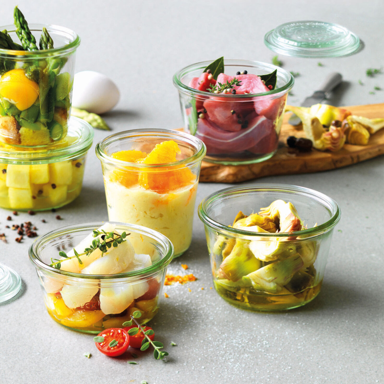 Barattolo con coperchio image number null