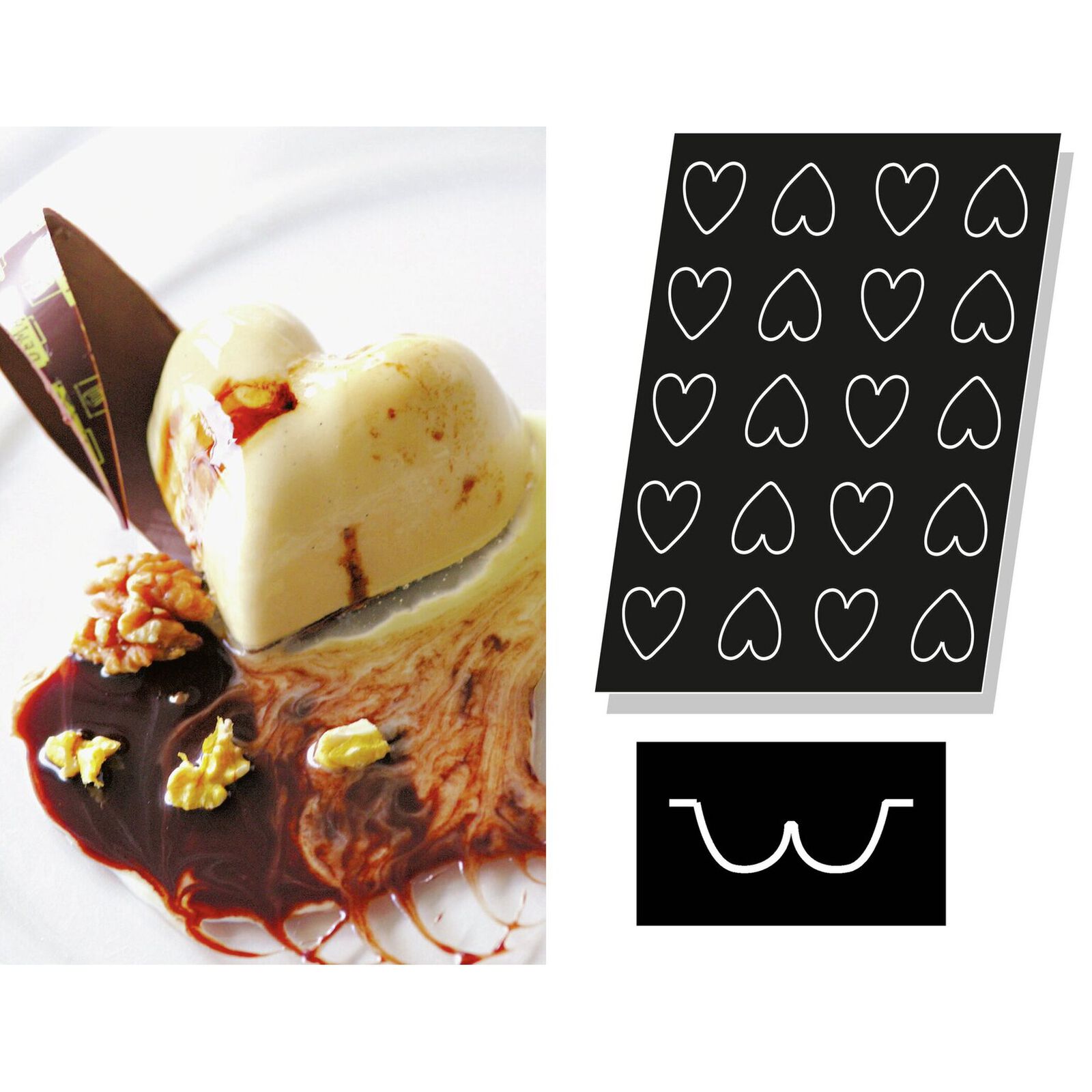 Mold Flexipan multiple Hearts image number null